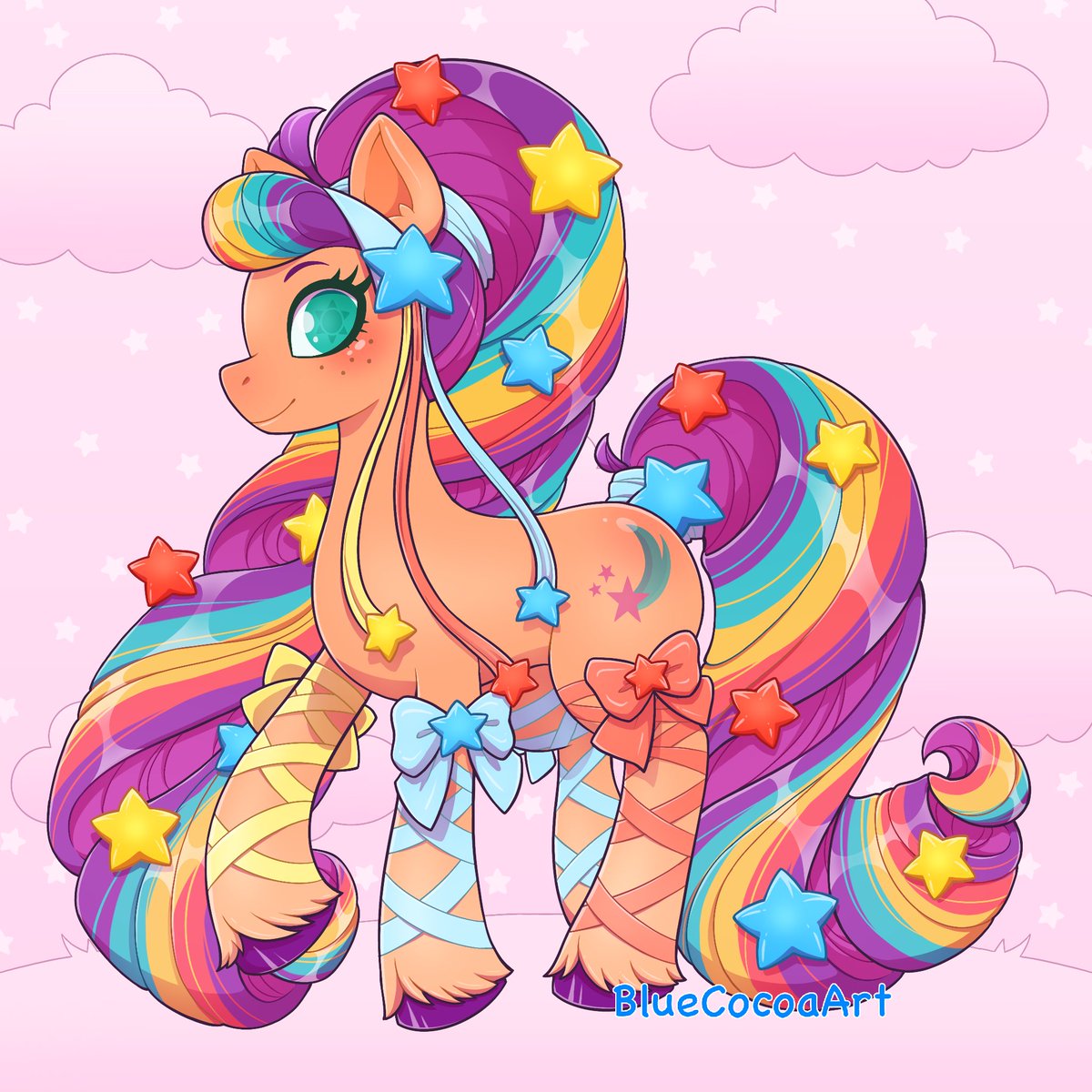 Here she is! Beautiful Sunny 💙💙💙 Should I draw more characters like this? #sunnystarscout #mylittlepony #mlp #mlpg5 #mlpanewgeneration #mylittleponyanewgen #mylittleponyart #pony #furry #digitalart #digitalillustration