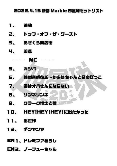 兵庫慎司のとにかく観たやつ全部書く 第104回 22年4月中旬 三浦隆一 空想委員会 Testset The Spellbound 四星球 W ゴールデンローファーズ アイアムアイ 佐野元春 The Coyote Band The Birthday Habana うつみようこ Yokoloco Band Satomansion の5本を観