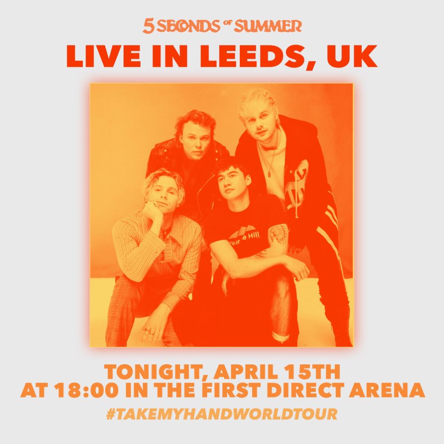 CTHUPDATE's tweet photo. #TakeMyHandWorldTour Show #9: 

The First Direct Arena 
Leeds, UK 
#TakeMyHandLeeds https://t.co/BBLsMApnbs