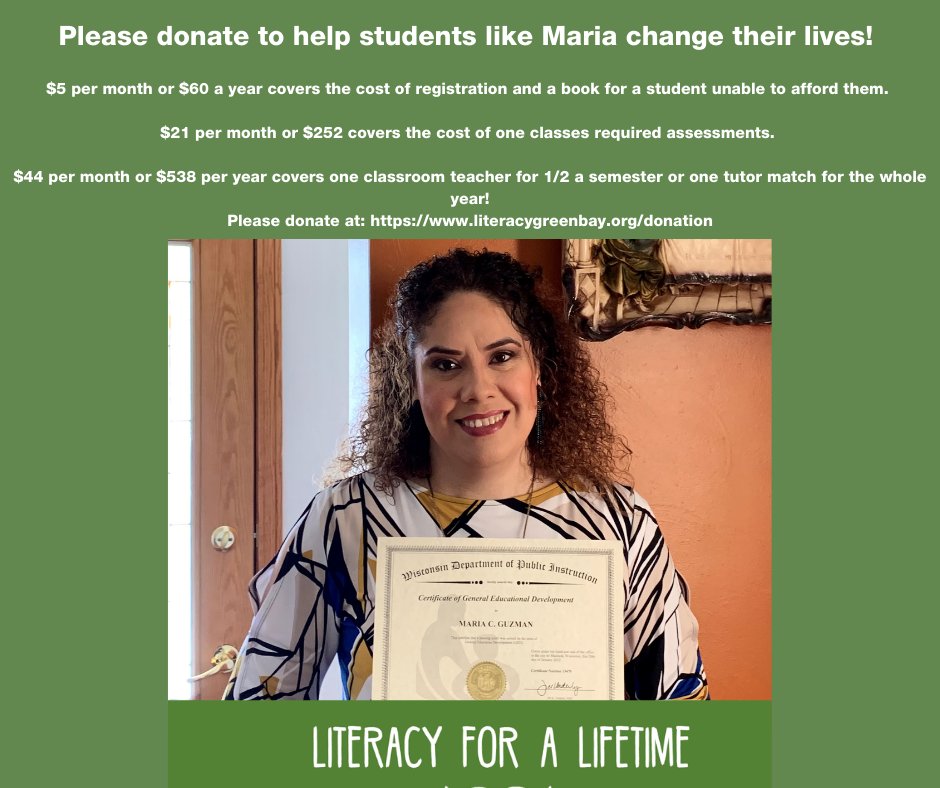 Please consider donating at: 
literacygreenbay.org/?form=FUNFCMLN…

to help students like Maria