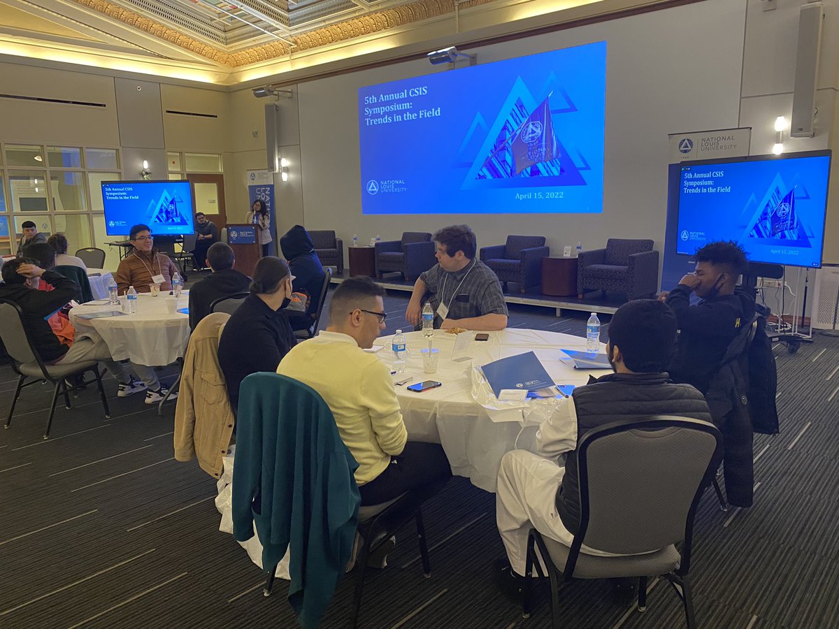 AurelioOnCampus's tweet photo. Happening Now: 5th annual #CSIS annual symposium sponsored by Centro de Excelencia at @NationalLouisU with participation from @NLU_Wheeling and guests from @mortoncollege! This event is hybrid, in-person and remote. #STEM #DiversityInSTEM #Latinx #LatinxSTEM https://t.co/Yj55hnJjlL