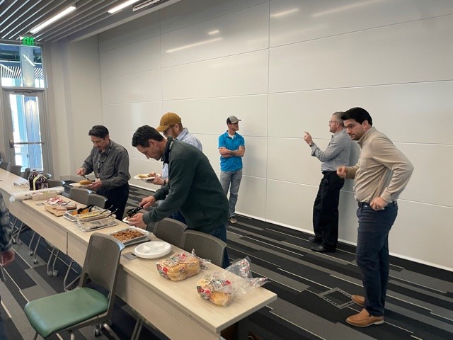 INS_Networking's tweet photo. INS teammates, Mark Allen and Walter Brumbalow presented an onsite training class for a longtime customer this week. Plus, there was a virtual drop-in from Colin Haas, good food and good networking. 

#networking #training #customerservice #industrialnetworking #industrialiot https://t.co/uzBPNPTj8F
