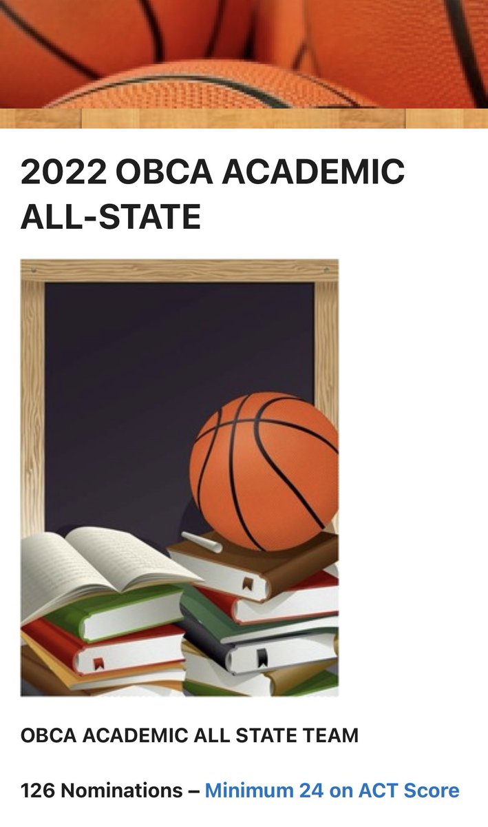 Congratulations to senior <a href="/Drew_Wood4/">Drew Wood</a> on OBCA Academic All State!!! Incredible honor! Way to represent CCS!!