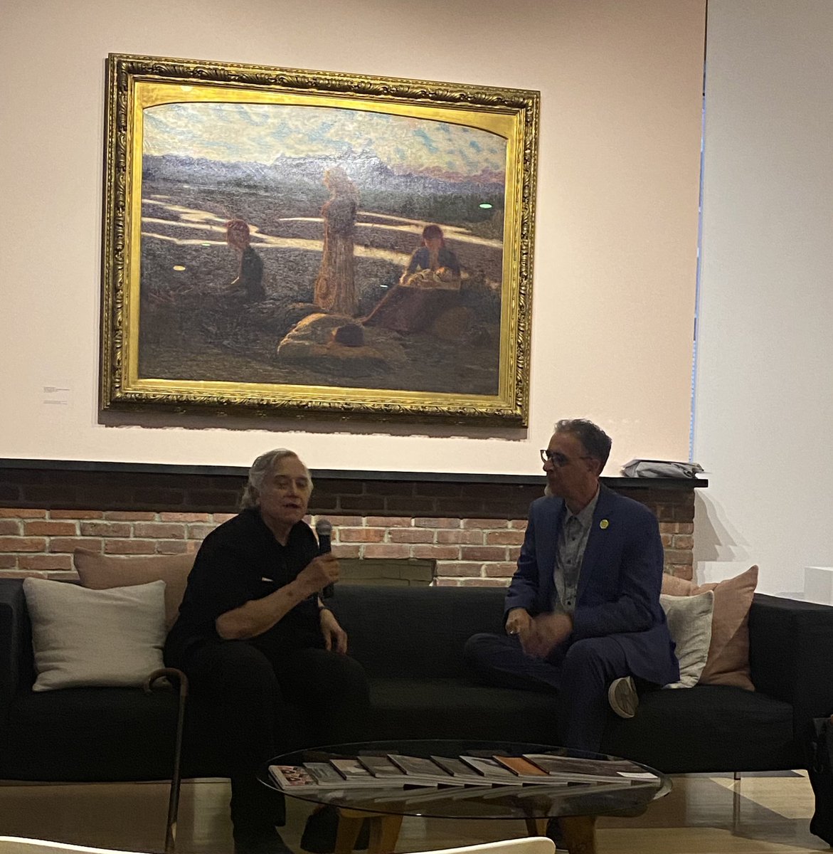 CalandraItal's tweet photo. What a special nite @ItalianModArt with Dr. @Josephsciorra presenting on #Italianimmigrant music, store owner Ernie Rossi of #littleitaly, and #martinscorsese (via Zoom) offering his thoughts on the need to preserve #italianamerican musical history. https://t.co/TNJrNSGkYF