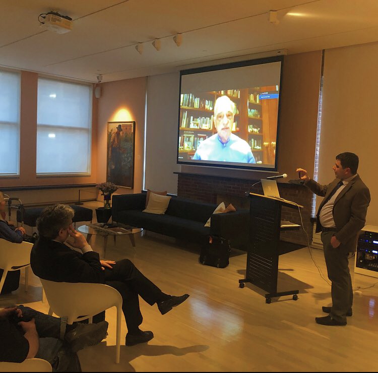 CalandraItal's tweet photo. What a special nite @ItalianModArt with Dr. @Josephsciorra presenting on #Italianimmigrant music, store owner Ernie Rossi of #littleitaly, and #martinscorsese (via Zoom) offering his thoughts on the need to preserve #italianamerican musical history. https://t.co/TNJrNSGkYF