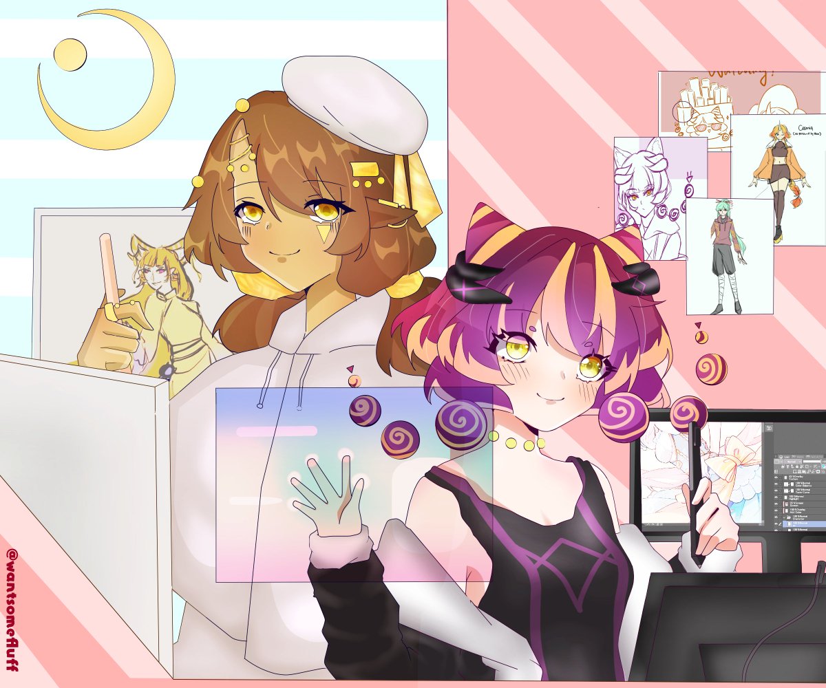 wantsomefluff's tweet photo. Tribute from Drawing stream, please check this two out.

#GioArt #HexaCodes https://t.co/rSAI5qcHAe
