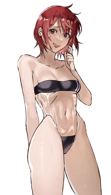 Kinda late for this trend tho #GrisSwimsuit 