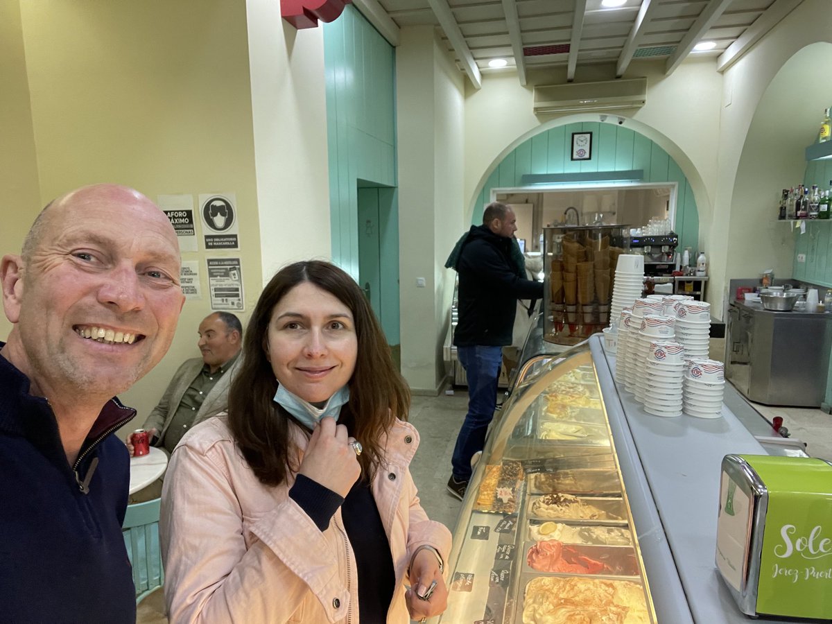 Stevecopes's tweet image. Ice cream.  The best ice cream shop in Jerez.
