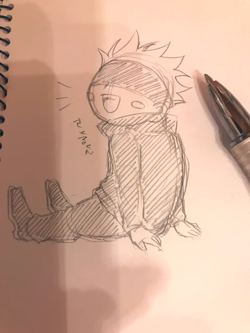 お風呂前にちょっと落描き 