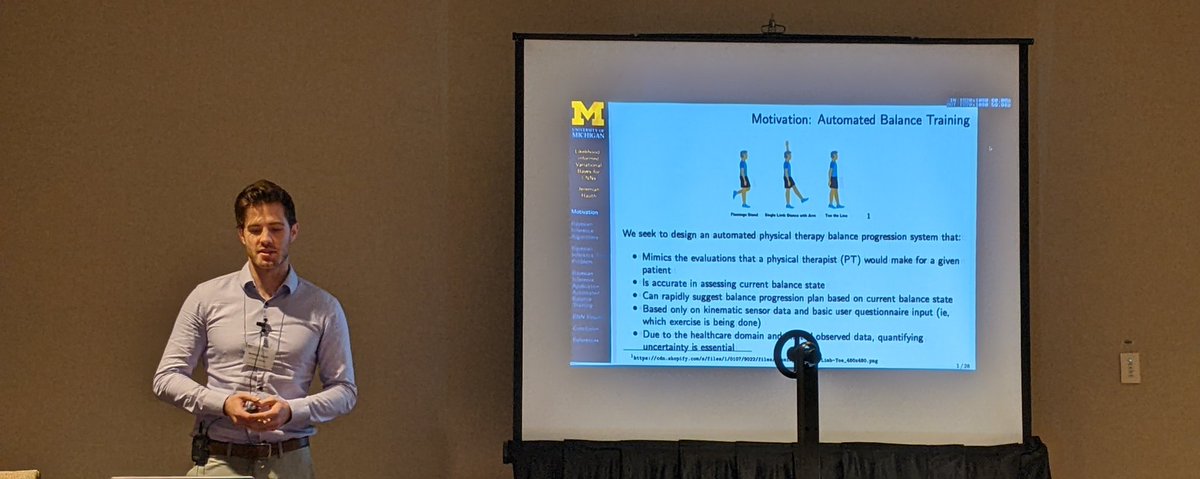 UQ-SciML Group (@uqscimlgroup) on Twitter photo Last day of #SIAMUQ22 , but lots to offer yet🤓. We kicked off with <a href="/JeremiahHauth/">Jeremiah Hauth</a> presenting work on Bayesian Inference for Predictive Modeling in PH Balance Training🙌🏻, with exciting results using Projected SVGD. Full abstract: meetings.siam.org/sess/dsp_talk.… Last day of #SIAMUQ22 , but lots to offer yet🤓. We kicked off with <a href="/JeremiahHauth/">Jeremiah Hauth</a> presenting work on Bayesian Inference for Predictive Modeling in PH Balance Training🙌🏻, with exciting results using Projected SVGD. Full abstract: meetings.siam.org/sess/dsp_talk.…