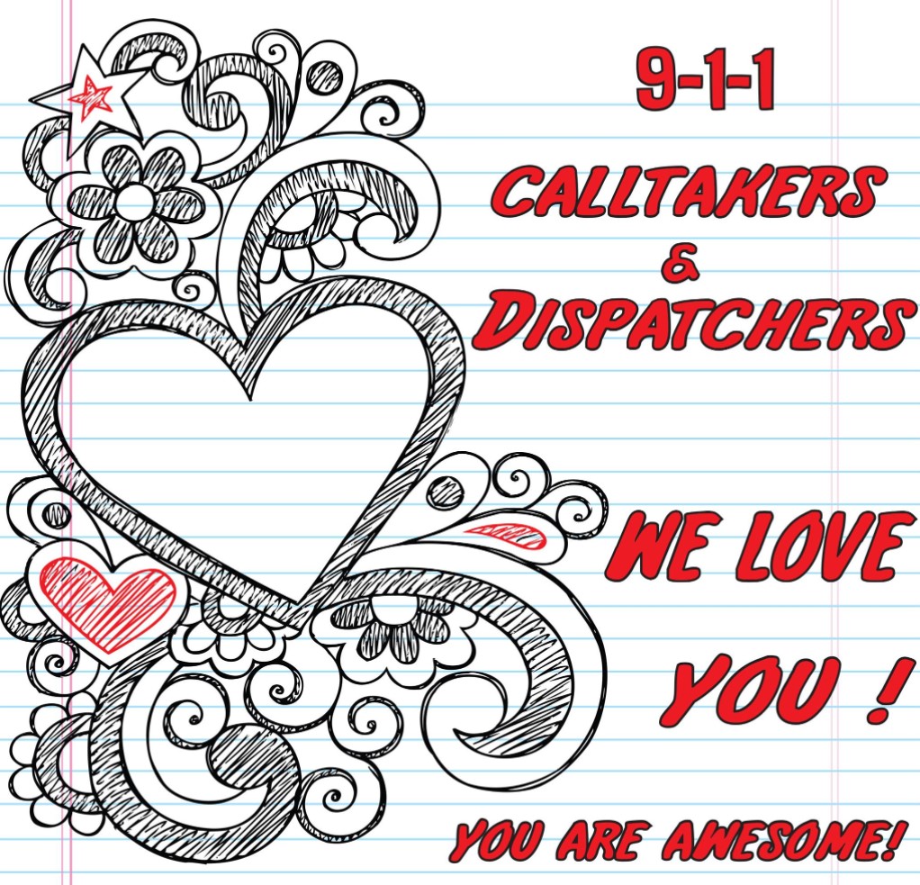 We LOVE our calltakers &amp; dispatchers! They are the golden glue that holds everything together when things seem to be falling apart. Thank you for all you do! Happy Telecommunicator Week!

#911saveslives #thankyou #heroes