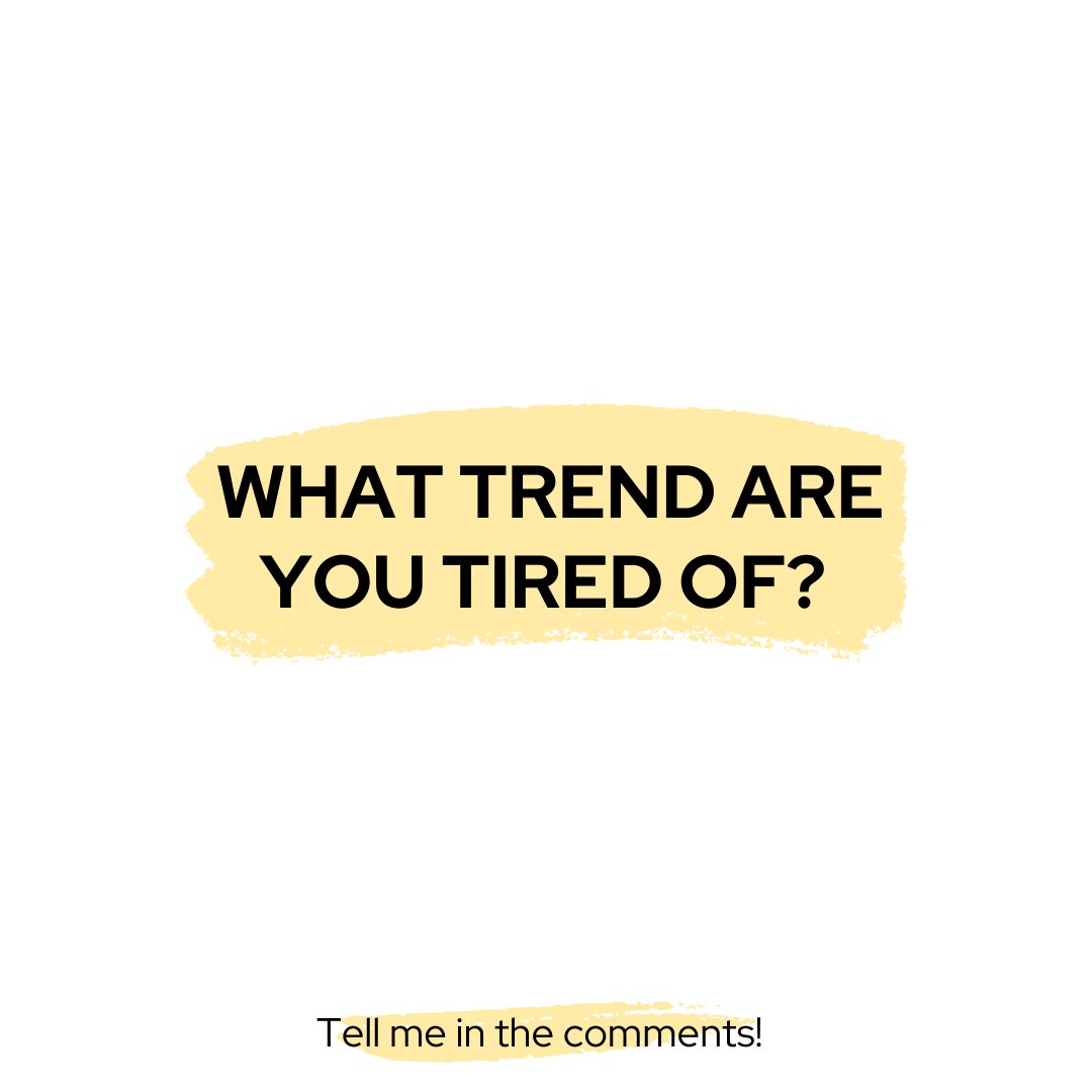KThompsonLLC's tweet photo. Shiplap, cauliflower everything, and yoga pants. Trends encompass so many facets of our lives from home decor to the food we eat. What trend are you tired of?             

#fridaythoughts #justforfun #curious https://t.co/wH3ZgQcSNo