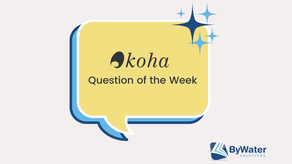 ByWaterSolution's tweet photo. It's finally Friday!! Time for our Koha Question of the Week. This week's question is: What is an On-Shelf Hold? Learn the answer here: https://t.co/ZeBGuvA4qF

#opensource #librarytwitter #koha #kohails #libraryshelf #shelfie https://t.co/PuLLzHjtbV