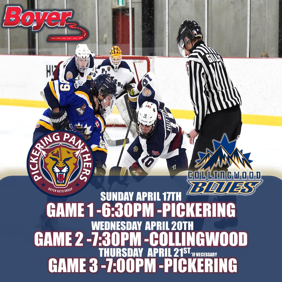 ROUND 2 SERIES VS. 
<a href="/CwoodBluesJrA/">Mike Jackson GM Collingwood Blues</a>

#ThisIs50 #NRT #PantherPride