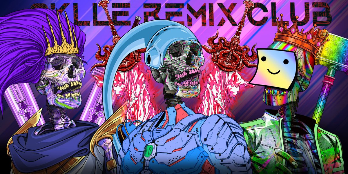 Sklle Remix Club is a community driven collection of 3333 Polygon NFT's .

👀700+Traits / Membership Mutations ,Pets ,Staking ,Comics &amp; more.

🤝Visit our website sklleremixclub.io to learn more about us.

Discord discord.gg/jDAqpjxs79

#nft #nfts #nftart #PolygonNFT #art