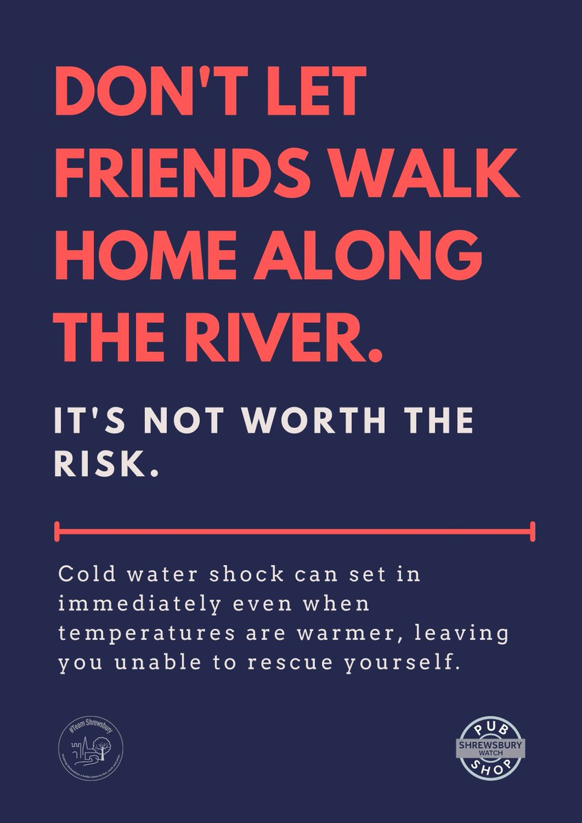 Take care of each other and keep #safe #nomoreriverdeaths <a href="/ShrewsburyCops/">Shrewsbury Police</a> <a href="/OriginalShrews/">Original Shrewsbury</a> <a href="/SFRS_Shrews/">Shrewsbury Station</a> <a href="/PurpleFlagATCM/">Purple Flag</a>