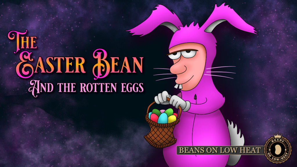 The Easter Bean, totting last years Easter Eggs that were never found.
#Easter #Bunny #Webcomic #Art