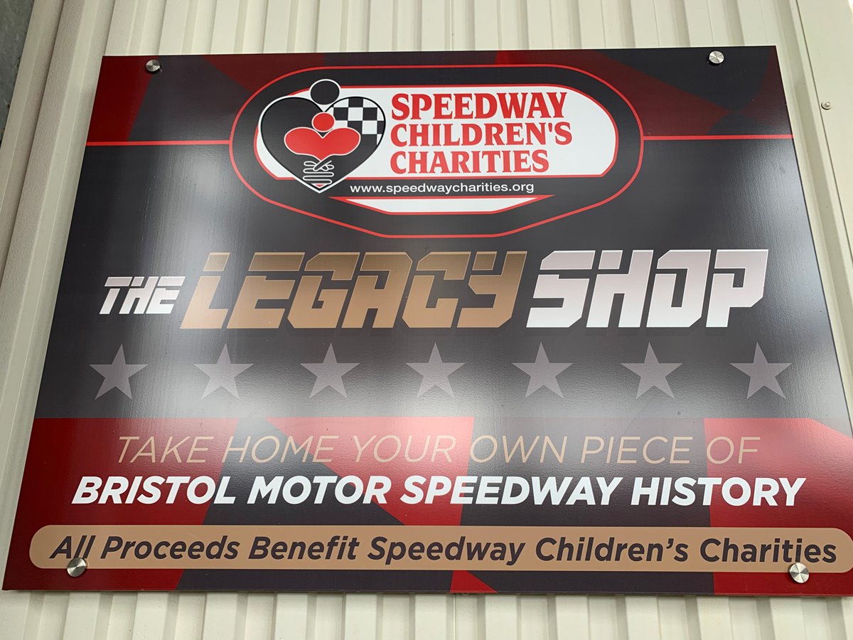 Visit our Legacy Shop & take home a piece of Bristol Motor Speedway history! We offer driver-autographed memorabilia, souvenirs from previous races, apparel, and much more. Located on the BMS concourse at the Gate 14 entrance.

#KidsWin // #ItsDirtBaby // #NASCAR https://t.co/vRY99ig5oN