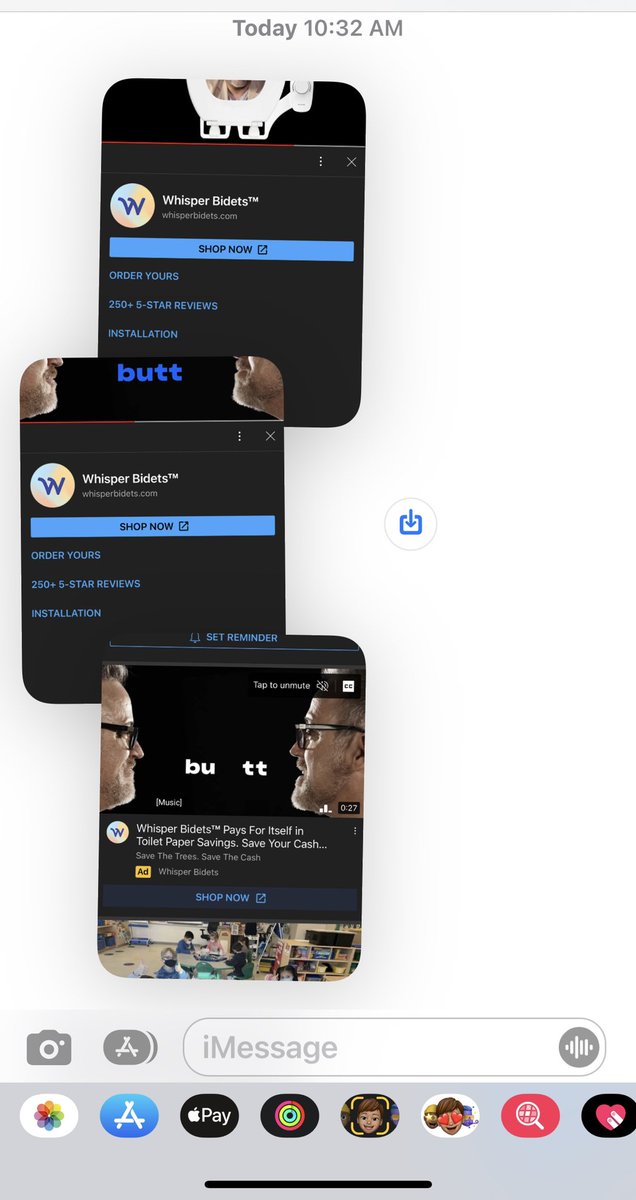 jedipadmaster's tweet photo. When you show up on a friend’s @YouTube homepage… @WhisperBidets it’s a tiny shower for your ummm behind, rear, booty, or you know what I’ll just say it. BUTT!!! https://t.co/v7q9HRY9kX