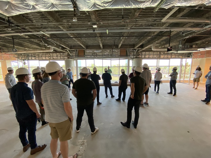 ServiceTrade's tweet photo. We’re excited to announce that we have outgrown our current office space, and we are moving and making our new space our own! On Monday, our #Durham team got to see the progress firsthand.

We can’t wait to move in in a few short weeks!

#ServiceTrader #rdu #hiring #STRageRoom https://t.co/NnpezryJX5