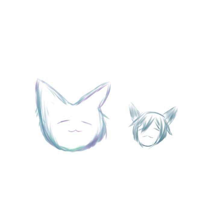 過去に描いた白扇さん再掲～( ˘ω˘) 