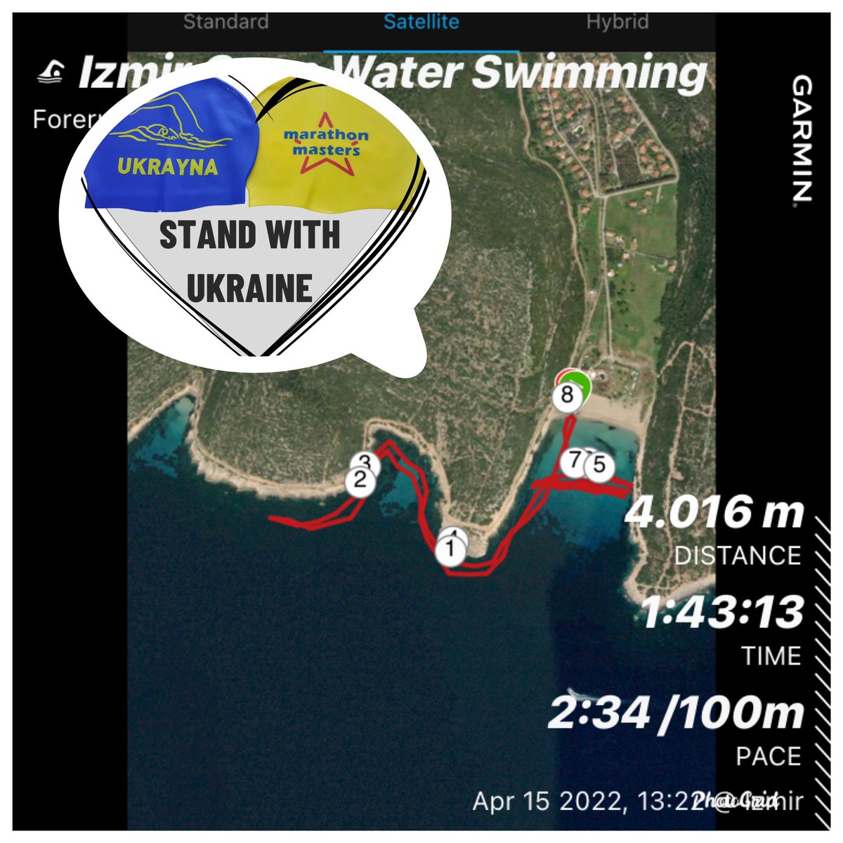 adnyildirim's tweet photo. 🇺🇦Ukrayna’ya manevi destek için 🇹🇷Türkiye genelinde sürdürülen organizasyonda, #İzmir #MarathonMasters yüzme klubü adına üç günde 12K 🏊♂️ hedefledim. İlk günkü 4K 🏊♂️mesafe kolayca tamamlanmıştır🐬
#UKRAYNAiçinyüzdüm #UKRAYNAiçinyüzüyorum
#KulaçlarımUKRAYNAiçin #SwimforUkraine https://t.co/XXpBKomdVJ