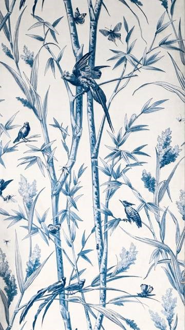 duivenvoorde's tweet photo. Rijk gedecoreerd met bamboestengels, vogels en insecten, is het behang uit de Blauwe Logeerkamer de inspiratie geweest voor een nieuwe lijn artikelen in de Kasteel- &amp; Landgoedwinkel, in de Groene Salon van het kasteel. 

Dit weekend - ook beide Paasdagen - geopend van 12-16 uur. https://t.co/xOlFIGkY5l