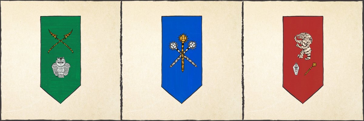 BannersNft's tweet photo. The Painter has been released (Literally and literarily*) and has set out on his adventure to paint the Banners of the realm. Feast your eyes on Lohmen's first drafts.

You can read the Painter Part 1 here (30 min read): https://t.co/z00YXcKNv6

*Spoiler. https://t.co/xp028UOlpg