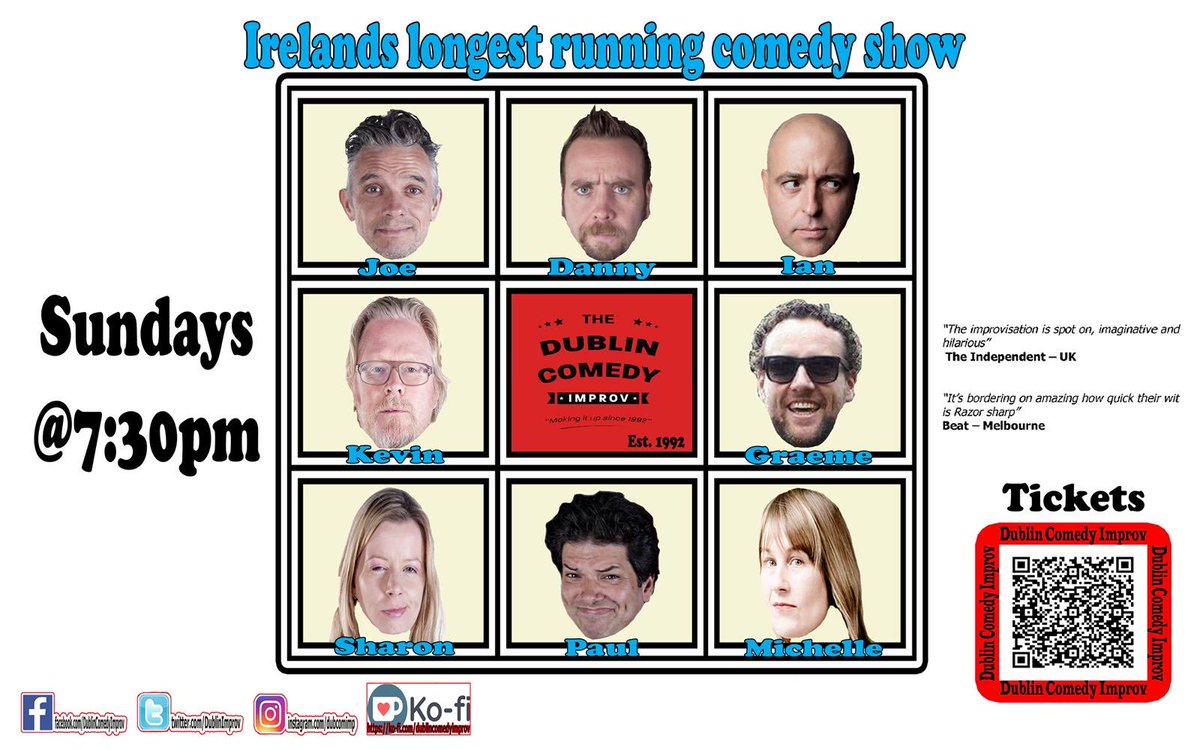 Easter Sunday laughs. Don't miss it...

#lovedublin #comedy #whattodoindublin #standup #sundaysindublin #comedy #dublincomedy