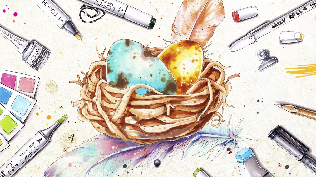 art_is_journey's tweet image. Happy Weekend! The new video is up!  #markertutorial #Easterdrawing #copicmarkertutorial #drawingEaster. youtu.be/rcY0RRdDLdI via @YouTube