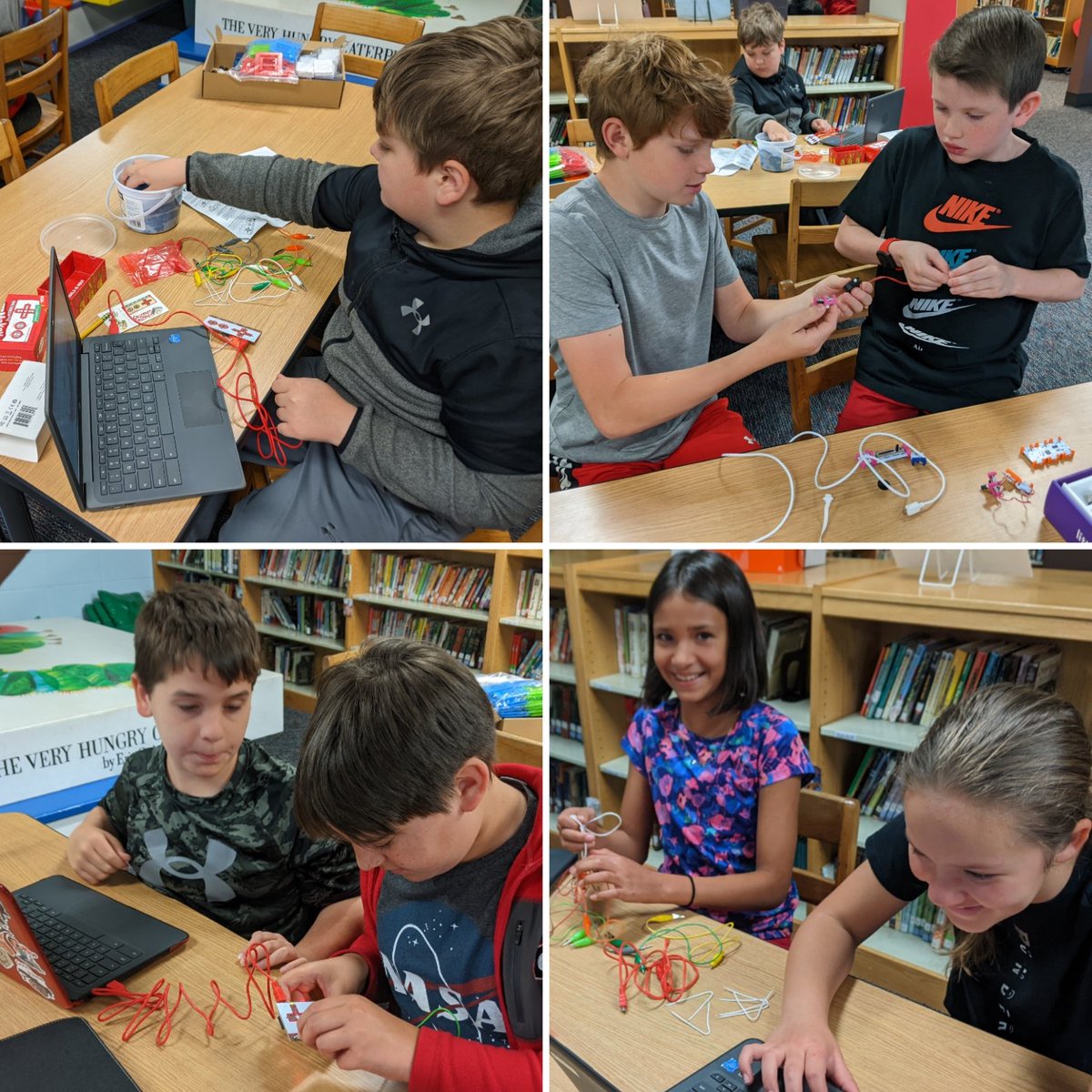 STEMismyJAM's tweet photo. Many thanks to Mrs. Shook for helping us with a challenging but fun day of STEM and technology challenges! @cfesmustangs @cfesmediacenter #stemgeorgia #ocsdigital @makeymakey @littleBits @Ozobot https://t.co/p83oERQRVd