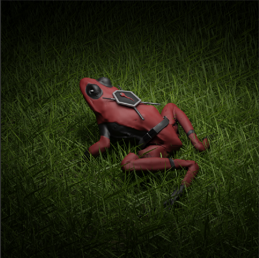 Suthar3Aryan's tweet photo. 'Dadpole' [WIP]
frog deadpool carrying with him his son (tadpole)

critiques welcomed
#b3d #blender https://t.co/44xHc0AyO4