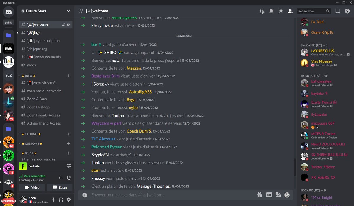 zoenvalo's tweet image. Merci à tous de faire tourner le serveur @FS_Customs
 à plein régime RT X FAV pour être invité. Actuellement 600 joueurs nous allons bientôt commencer les pracs et les customs de 10h à 2h tous les jours. Essayez d'être actif et de rendre ce serveur connu svp