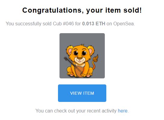 a MASSIVE thank you to @toddlerpillars for adopting a cub!! thank you so so much ❤️🦁😭 

I am so so grateful for this sale ❤️‍🔥

thanks to @chimerapillars @hashtagdotCeh for the amazing space!!

#NFTdrop #NFTCommmunity #NFT #SaveTheLions