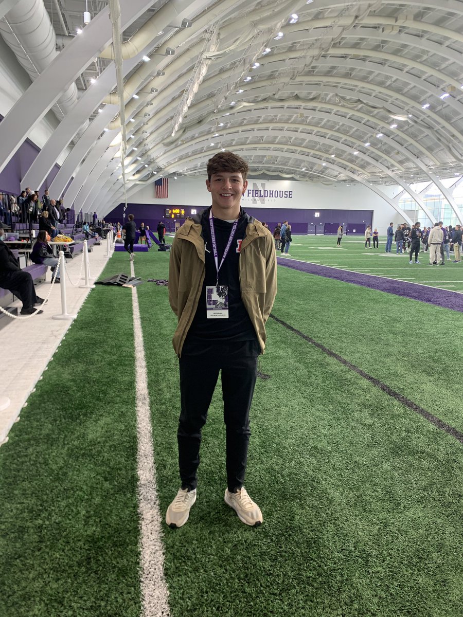 Had a great time visiting <a href="/NUFBFamily/">Northwestern Football</a> today! Great atmosphere and great facilities!@TheToddMcShane <a href="/THESHOWfootball/">THESHOWfootball</a> <a href="/ArrowheadFB/">Arrowhead Football</a>