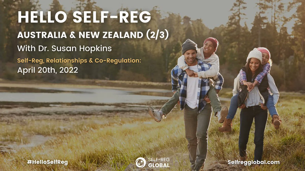 👋 Hello #Australia & #NewZealand. On April 20th, @SusanHopkins5 will unpack the significance of Self-Reg in relationships and how Co-Regulation is the foundation of growth-promoting communication. Learn More Here: selfregglobal.com/hello-self-reg…
#HelloSelfReg #aussieED #aussieteachers