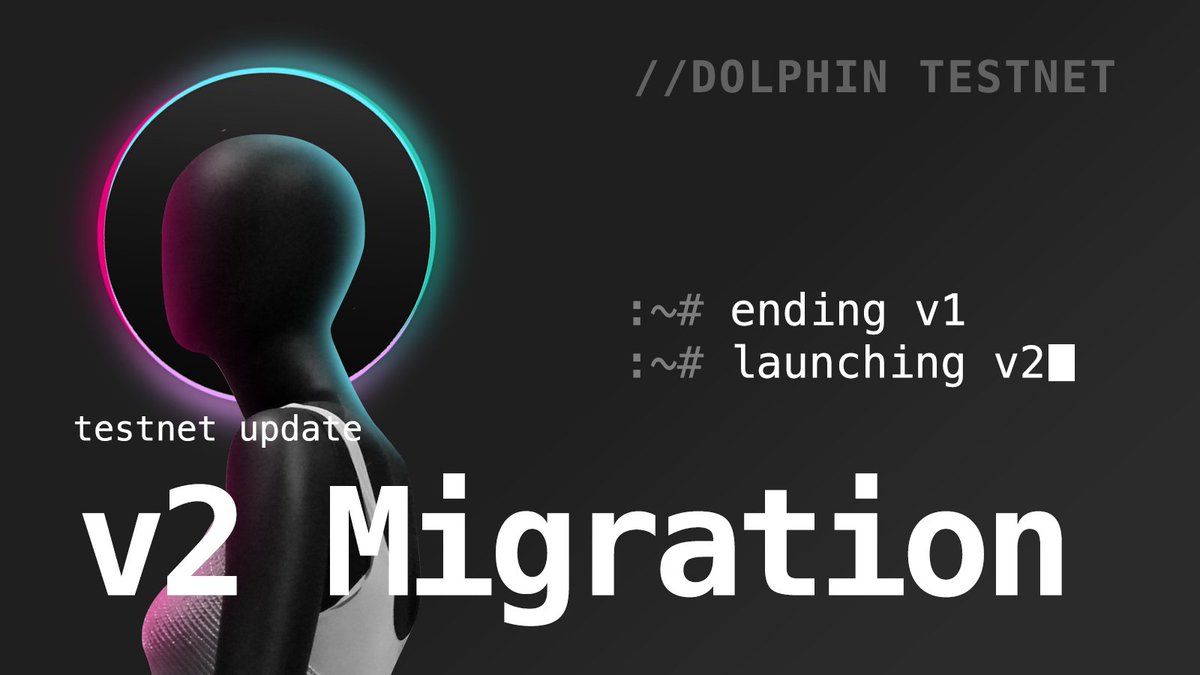 Dolphin Testnet v1 complete! Thank you so much to our community.
✅ 60,000+ transactions
✅ 6,000 unique wallet addresses
✅ 3 months of testing
✅ ~500 feedback from the community

V2 launch starting. Block explorer migrated. Stay tuned for incentivized testnet!
