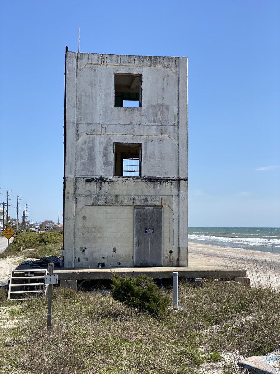 danbutler_55's tweet photo. Topsail Island NC was used for #operationbumblebee from 1946 -48 by the US Navy to develop surface to air missiles. The Topsail Historical Society hosts the Missiles & More Museum. Abandoned siting towers remain and some have been renovated into homes -pic 4. https://t.co/jJIO373c1R