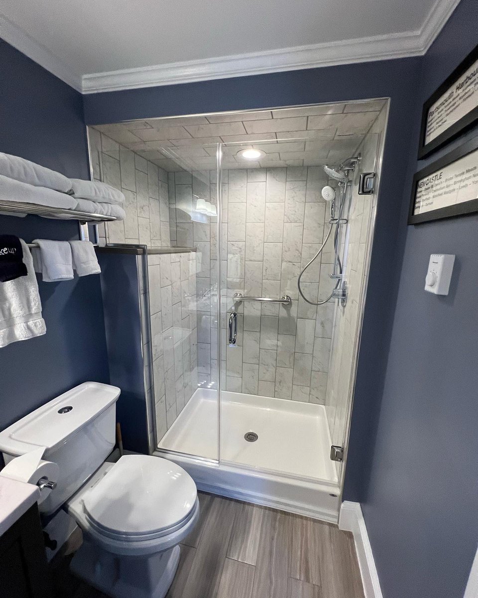 InnatAntietam's tweet photo. And (finally I remember to post) here is the finished Potomac bathroom shower! Looks amazing and guests assure us it’s awesome! Thanks @smithrenovations ! Fantastic work, as ever!! 🚿🧼🥰 #bathroomremodel #localcontractor #bedandbreakfastlife https://t.co/C3YhDMGnAI
