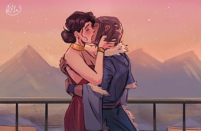 Hello #BiCreators I'm Kay and I like drawing characters in love 💖 