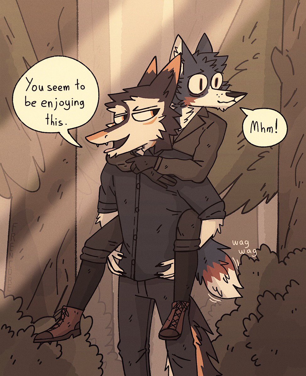 FreneticWolf's tweet photo. It's nice to have a really tall friend 

Commission for @DergShuffle https://t.co/tEpL8hmDaH