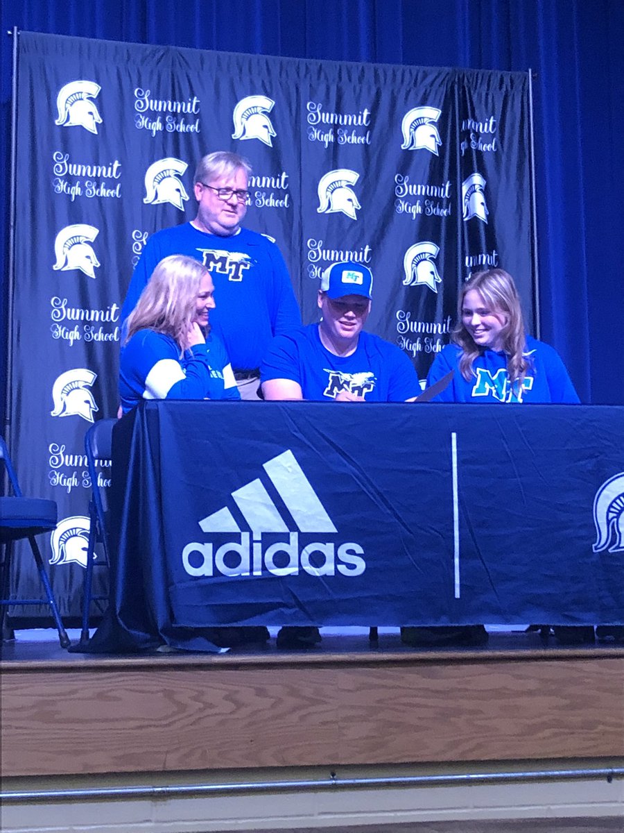 Congratulations to Cooper Koch for signing to continue his football career at Middle Tennessee State University!!!!!