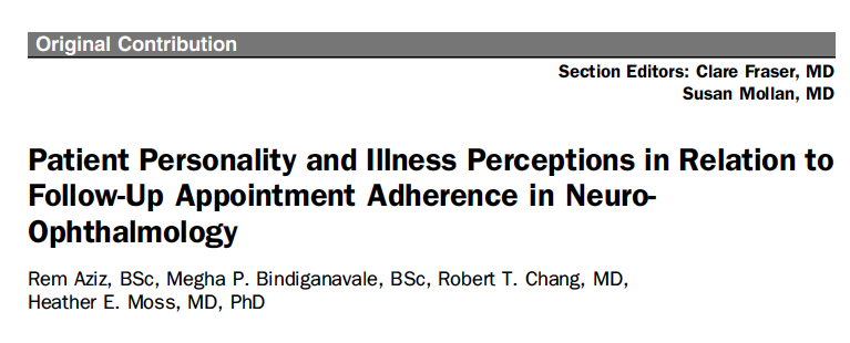 Hot off the press in <a href="/journalneurooph/">journalneurooph</a> how are neuro-ophth patients different than glaucoma patients?  how can we identify patients at risk of loss to follow up? Great work by @ReemAzizTweets  journals.lww.com/jneuro-ophthal…