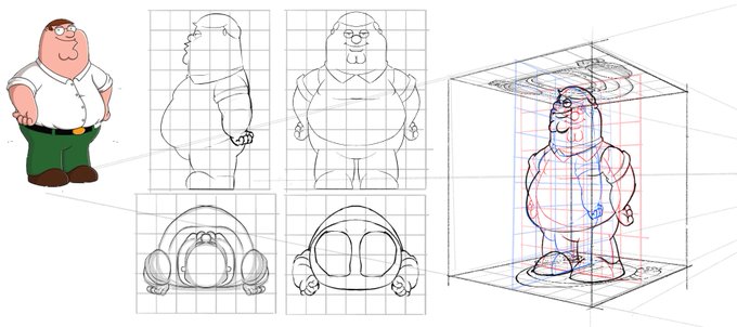 a bunch of peter griffin i did for art assignments 