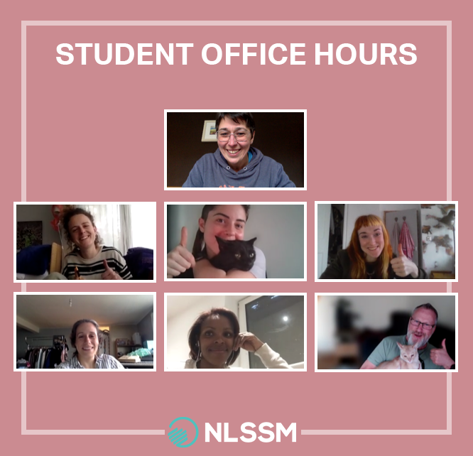 Thanks to our lovely tutor Kath for hosting this month’s student office hours!

This is a monthly zoom session where our Level 5 Diploma students (and their pets!) can ask their questions! 

Find out more about our diploma course: nlssm.com/diploma/