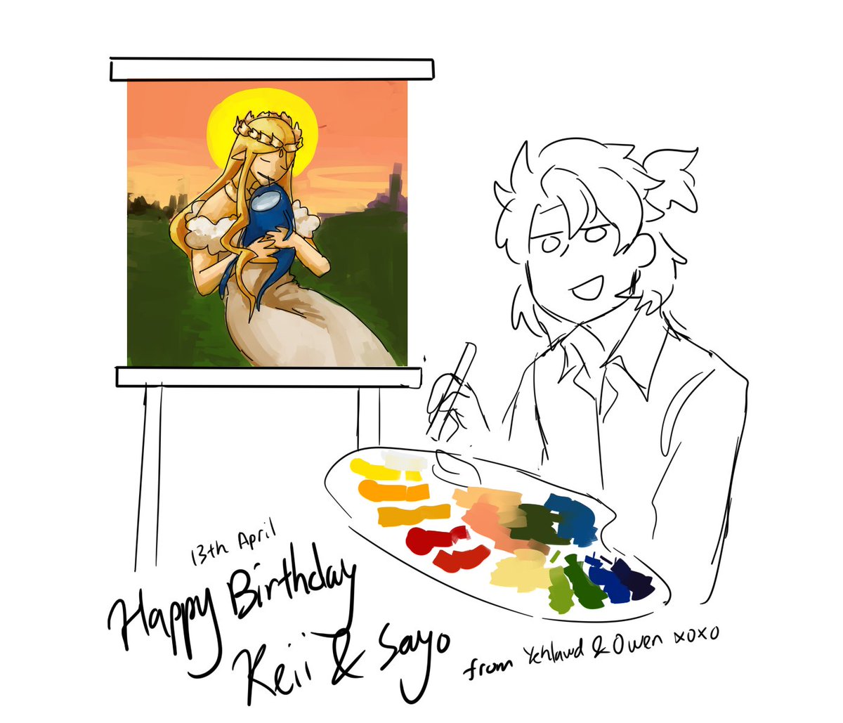 Doodles for this week's birthday babies 