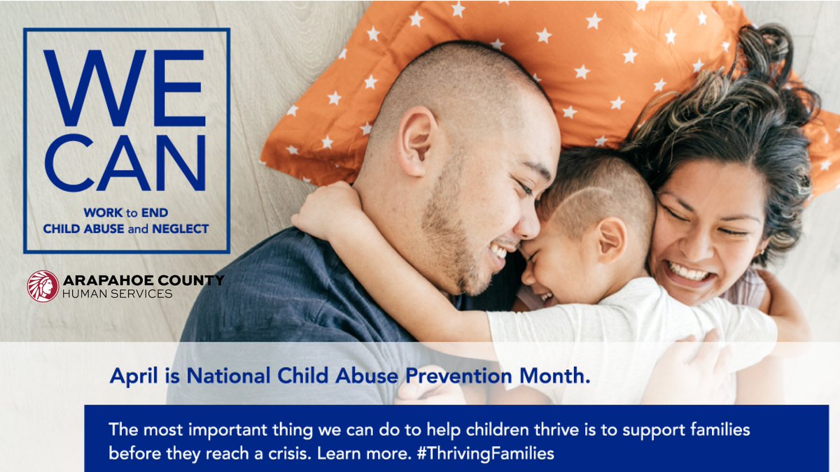 ArapahoeCounty's tweet photo. Children need nurturing every day. What can you do each day to make your child feel loved? Share in the comments. #ChildAbusePreventionMonth #ThrivingFamilies #FamilyFirstFriday https://t.co/WsR0voUGyk