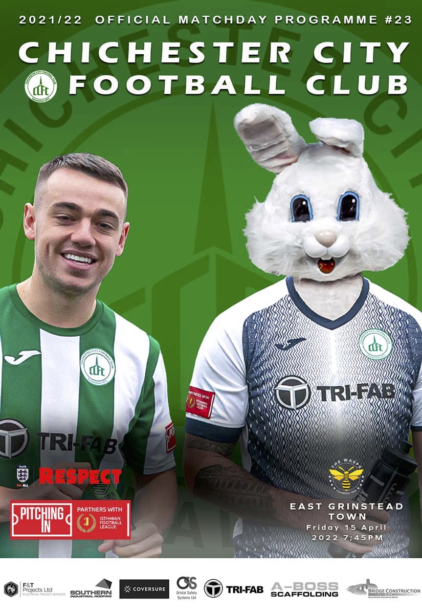 ChiCityFC's tweet photo. 📖 You can now download our matchday programme for tonight’s @IsthmianLeague match against @egtfcwasps ⬇️

https://t.co/3Wg3HMgV1b

#UpTheChi 🟢⚪️ https://t.co/y0xi8zljxG