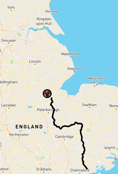 ACME_Essex's tweet photo. RT @jiberjaber: We've got 2 teams heading towards York this year on the #EasterArrow looks like they've had a cracking day for it! #ACME Both teams about halfway now, the light SE tailwind must have helped! :D https://t.co/8VsxXk0OUV