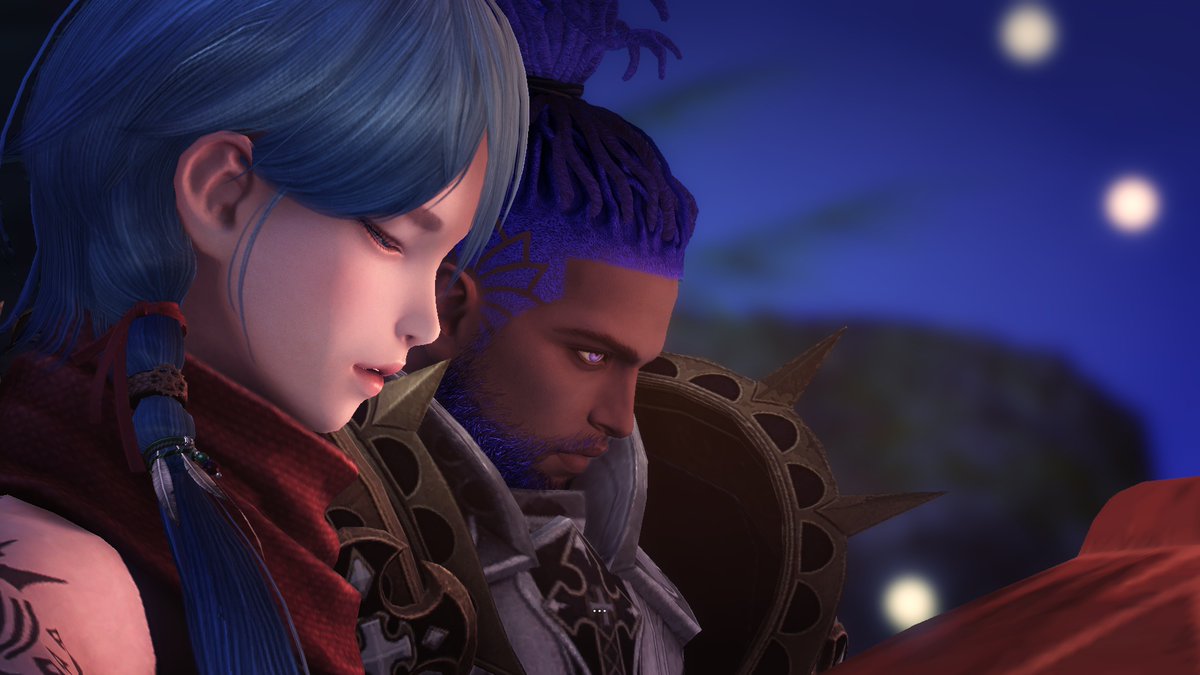 SonLogan202's tweet photo. Logan and Shanna send up their wishes during the Lantern Festival. As they look at each other, they understand the future of Punika is uncertain, but at least for right now...this moment..their future is clear. #lostark #mmorpg #mmoarpg #mmo #gaming #videogames #npc #loganslore https://t.co/OHimJ7k84f